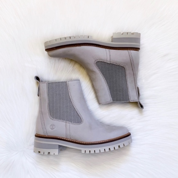 Timberland Courmayeur Valley Chelsea Taupe Boots - Picture 5 of 7